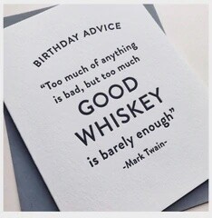 Whiskey Birthday Card