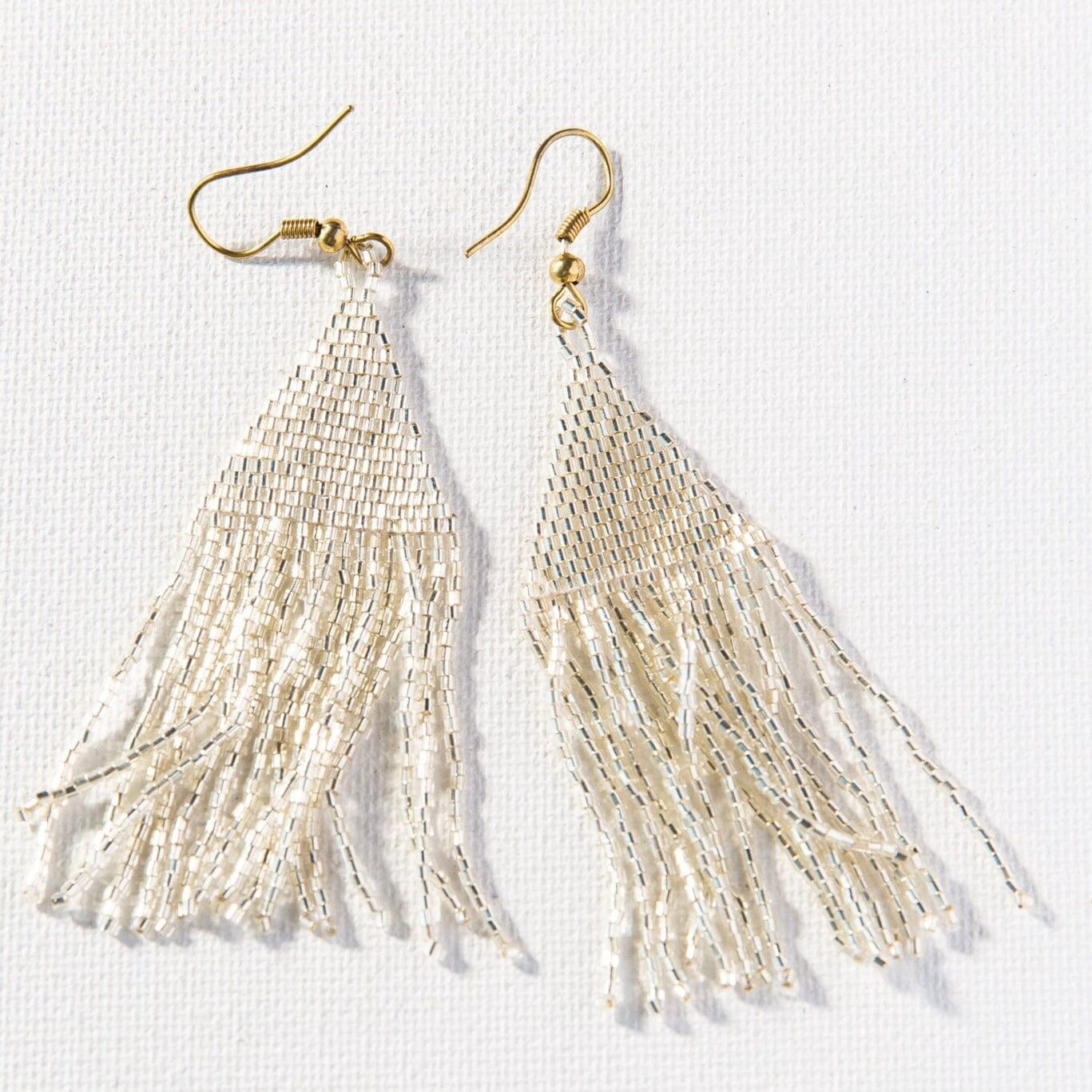 Silver Luxe Petite Fringe Earrings