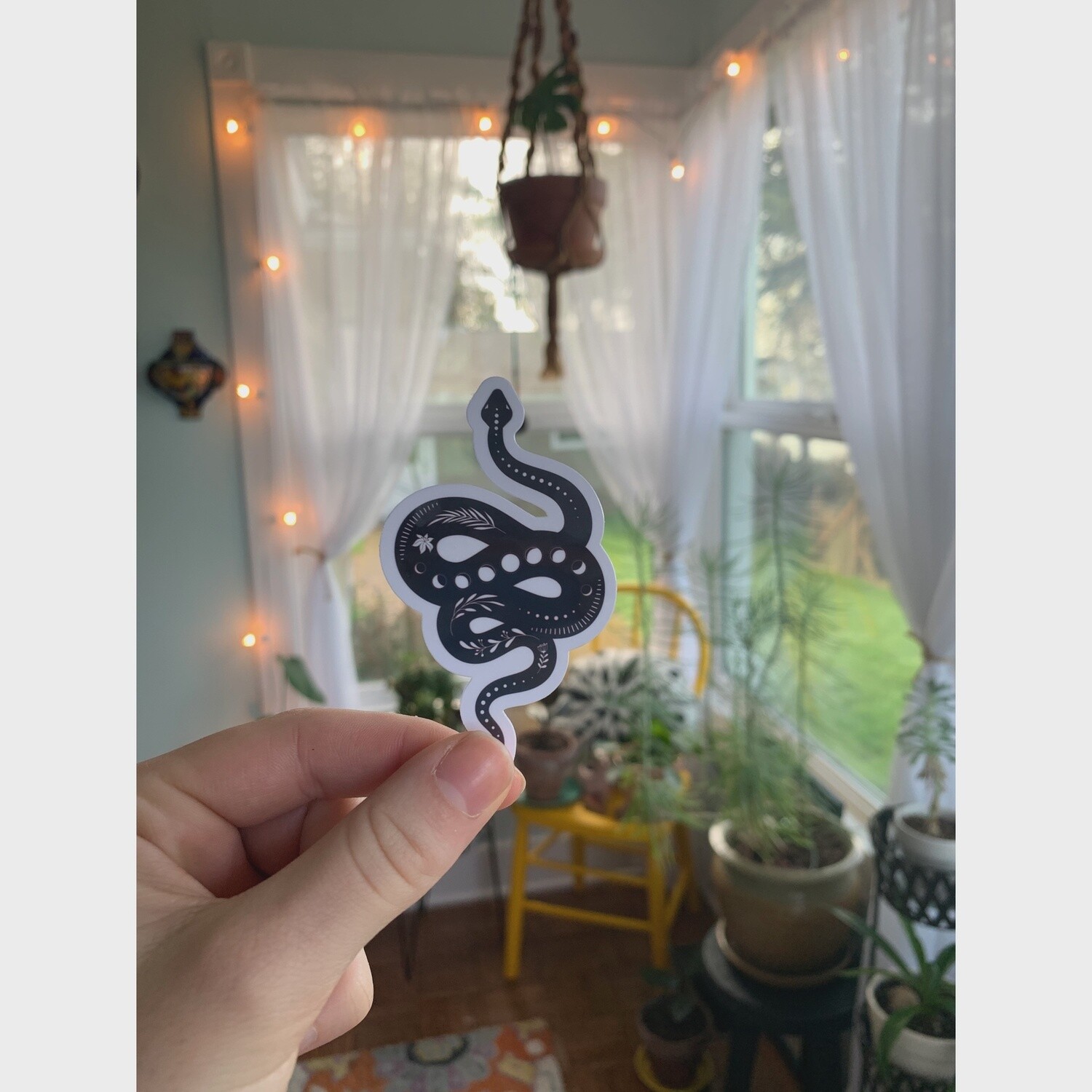 Decorated Snake Sticker