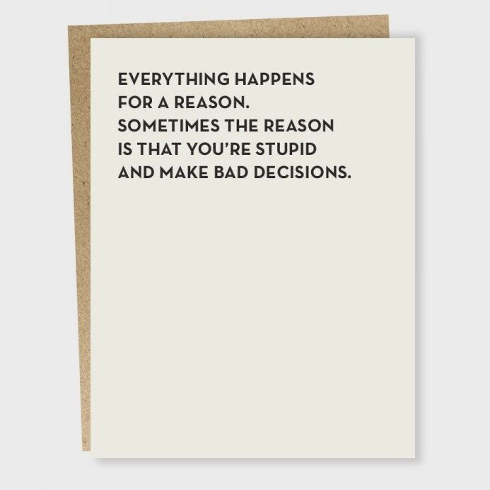 #113: Bad Decisions Card