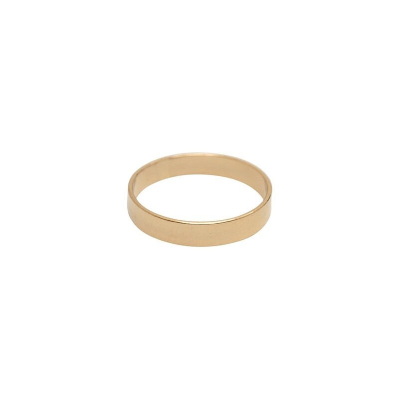 Gold Flat Ring- 3.5mm