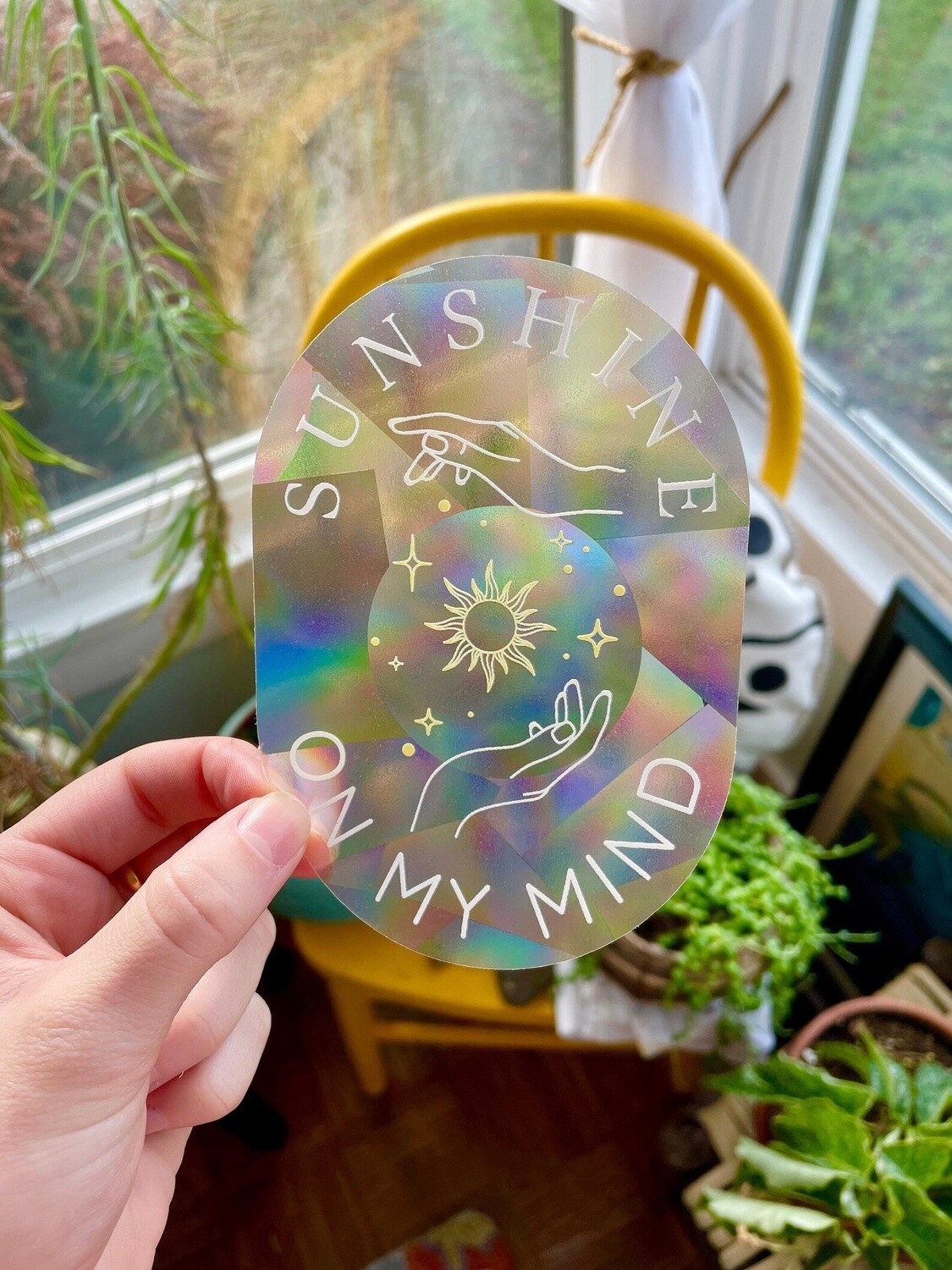 Sunshine On My Mind - Suncatcher Sticker
