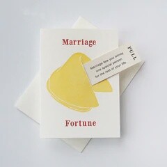 Fortune Cookie Wedding Card