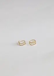 Minimalist Earring, Shape: Spiral