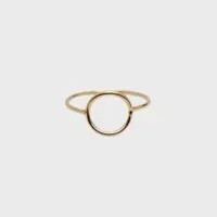 Gold Full Moon Ring, Size: 5
