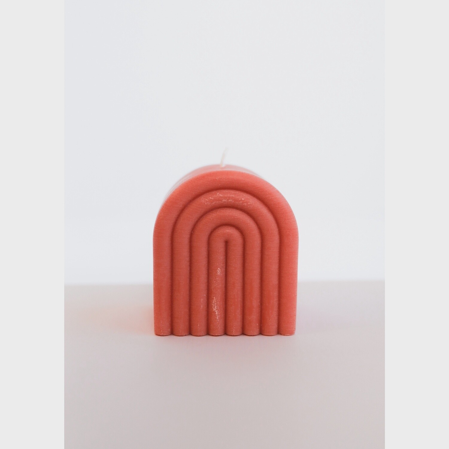 Short Arch Candle, Colour: Coral
