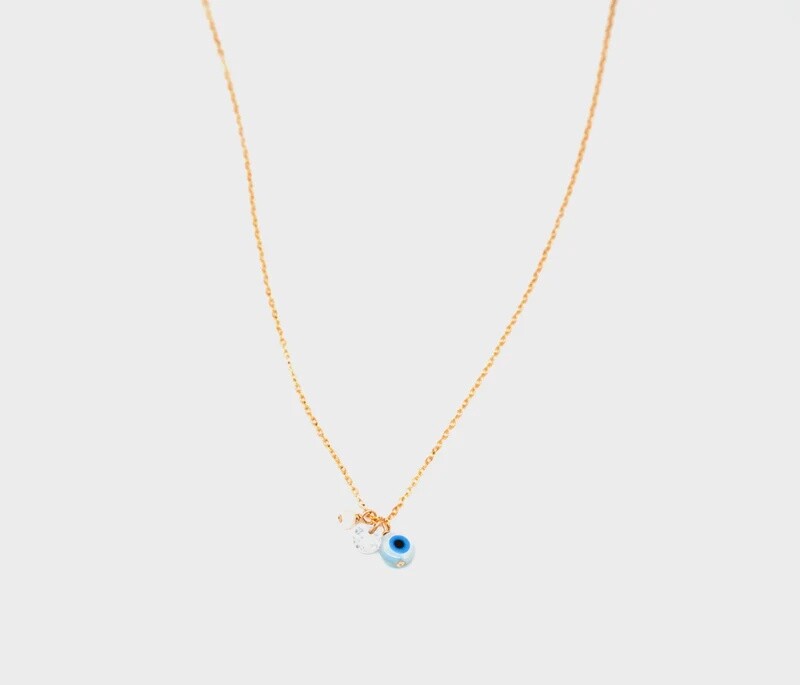 Shell Eye Charms Necklace