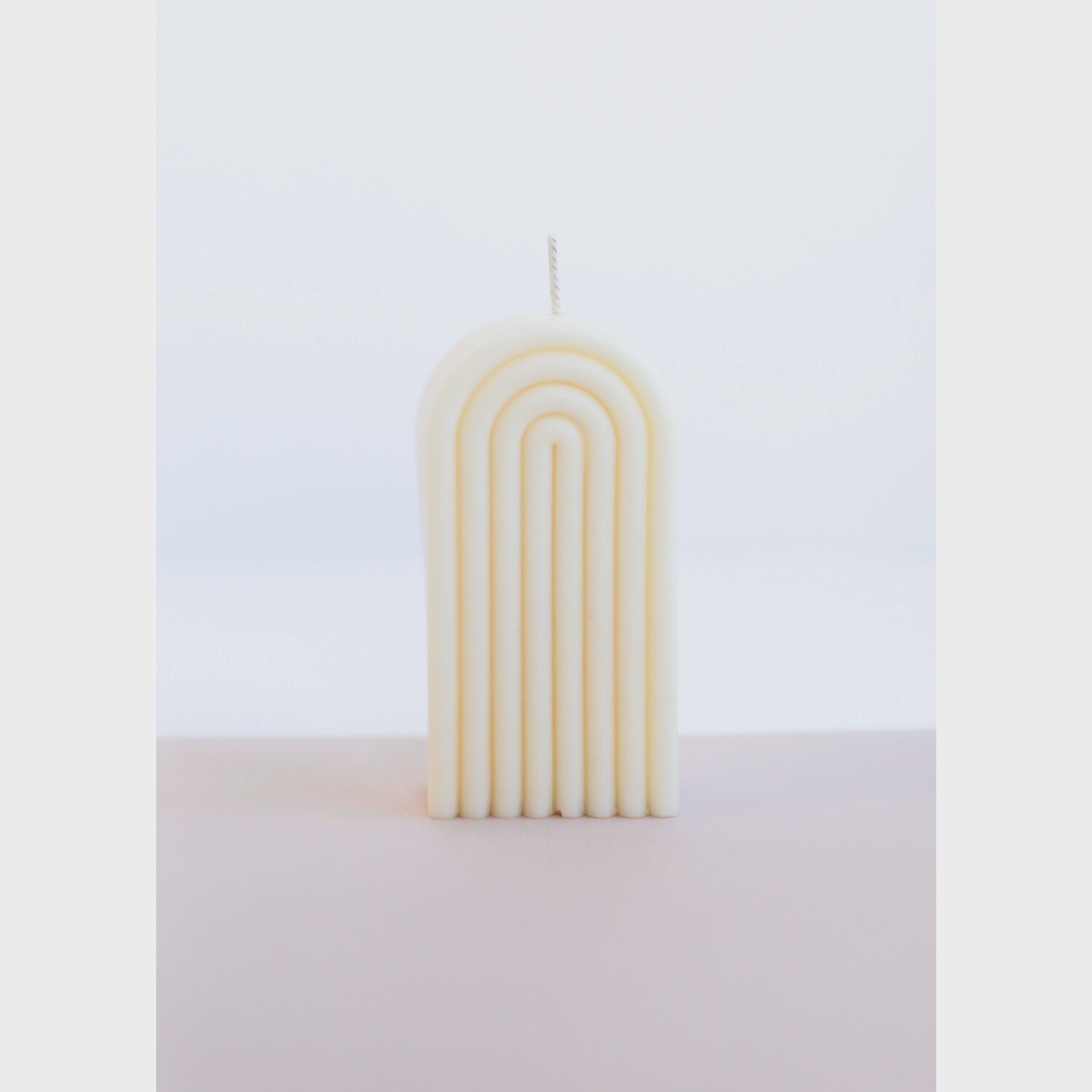 Tall Arch Candle, Colour: Cream