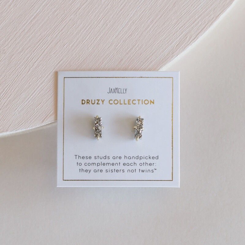 Druzy Silver bar