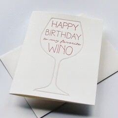 Wino Birthday Card