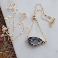 Geode Slice Adjustable Bracelet