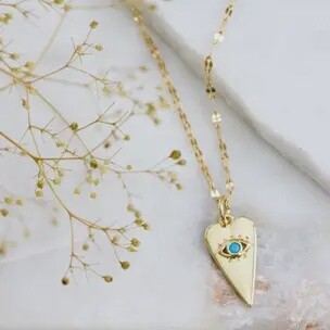 Turquoise Heart Necklace