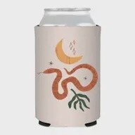 Snake Present Moon Can Cooler