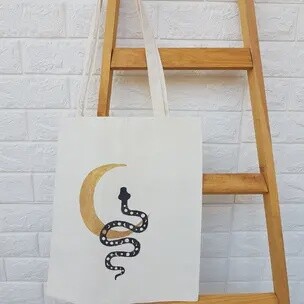 Boho snake tote