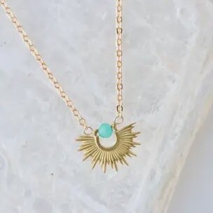 Amazonite Sun Necklace