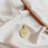 Monarch Butterfly Coin Necklace