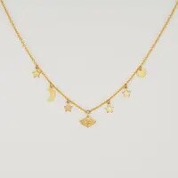 Celestial Eye Charm Necklace