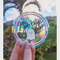 Cute Little Encouraging Ghost Sticker