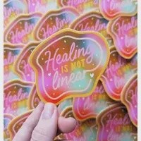 Healing is not Linear Sticker