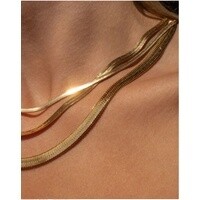 Gold Filled Herringbone Necklace