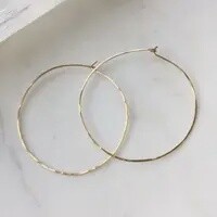 Organic Hoops/Sterling Silver