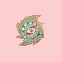 Third Eye Feather Enamel Pin