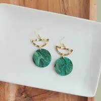 Natasha Earrings Juniper Shimmer Earrings