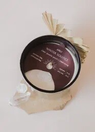Cypress Winter Solstice Crystal Candle