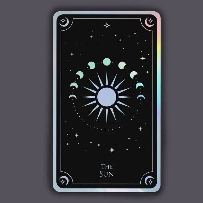 The Sun Holographic Sticker