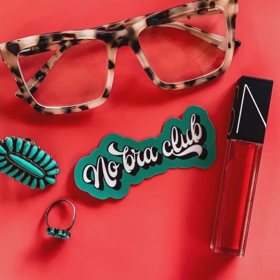 No Bra Club Sticker