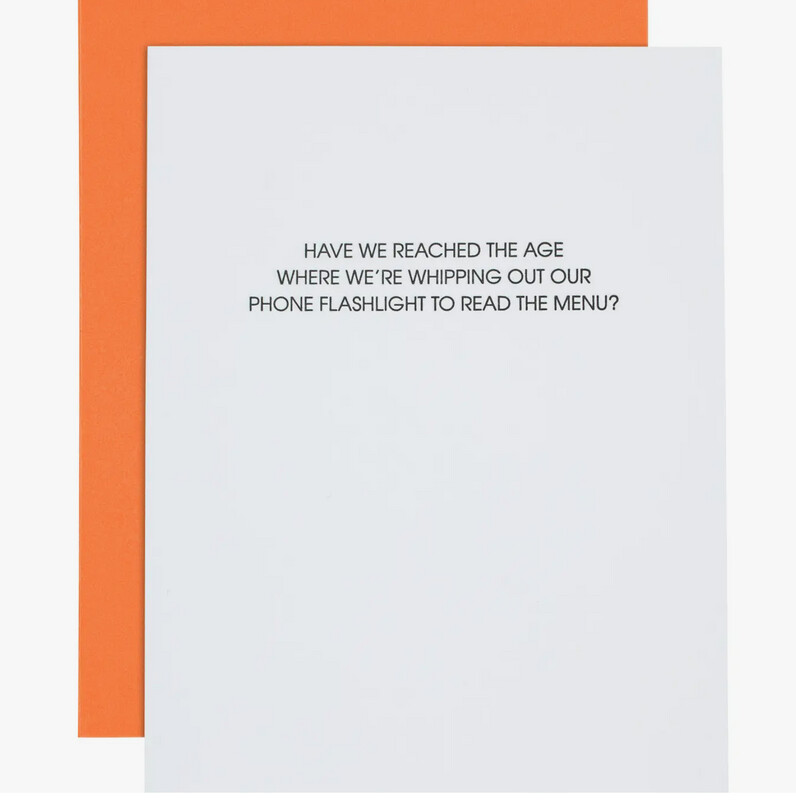 Read the Menu with the Flashlight  Card