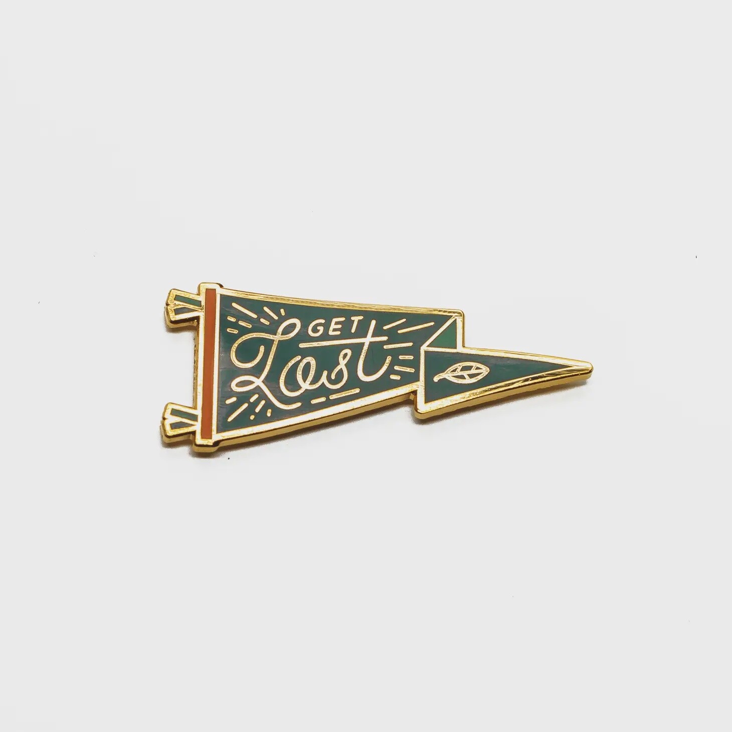 Get Lost Pennant Pin