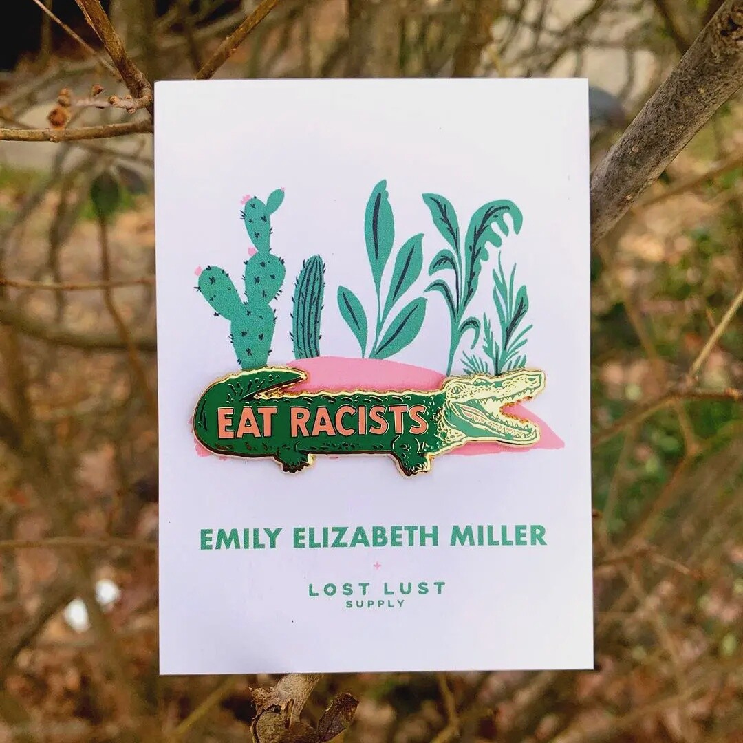 Eat Racists Pin