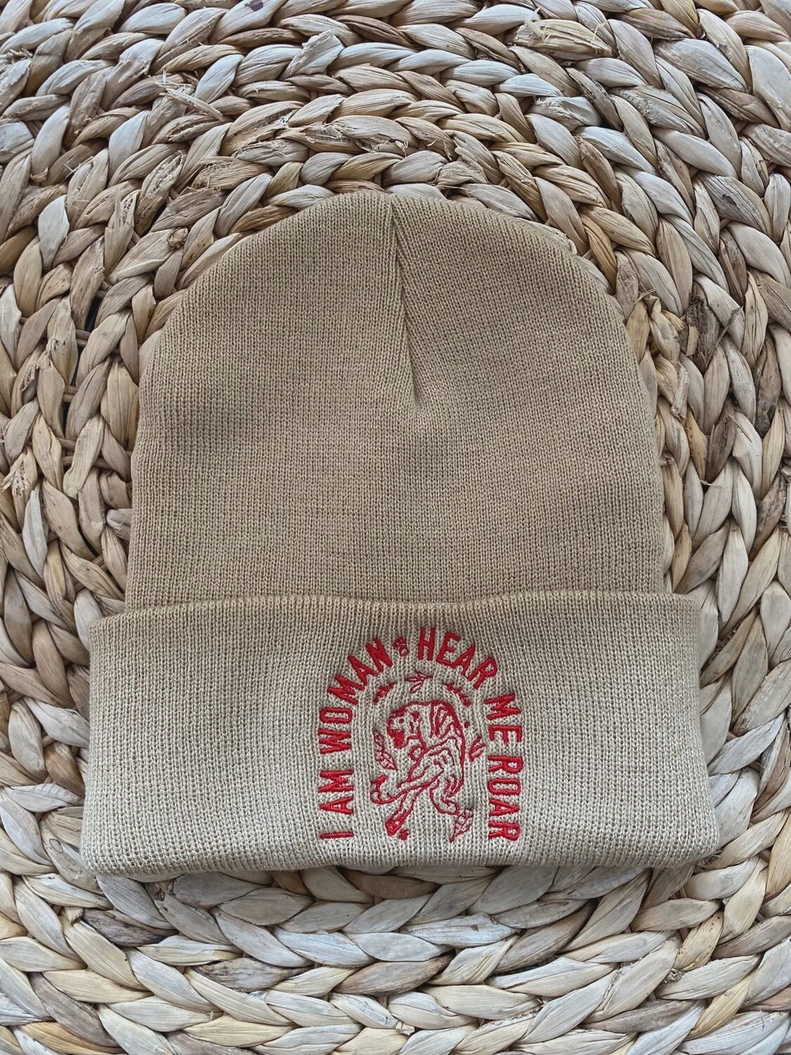 I am Woman Hear Me Roar Beanie