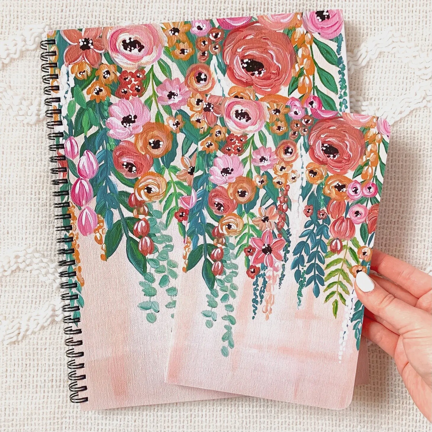 Hanging Florals Spiral Notebook