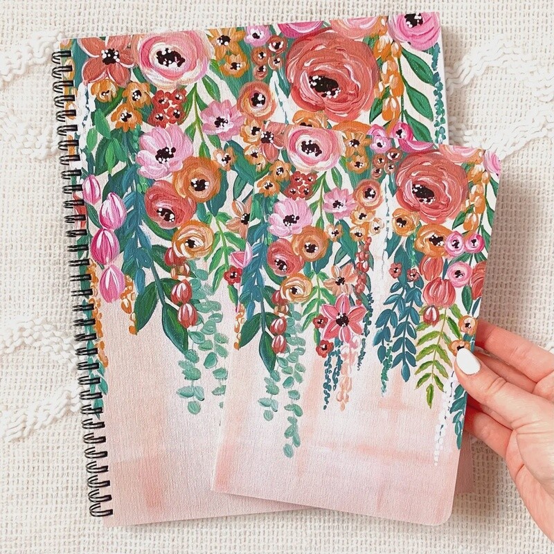 Hanging Florals Spiral Notebook