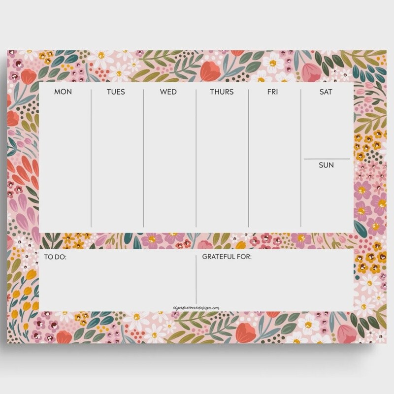 Summer Meadow Weekly Planner