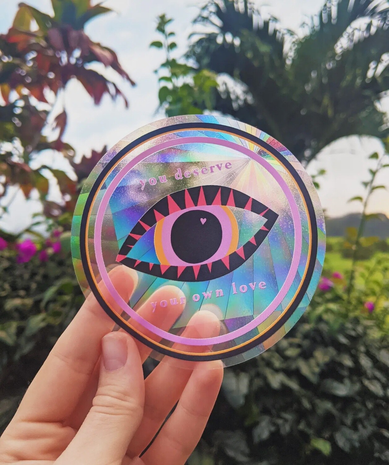 Self-Love Suncatcher Sticker