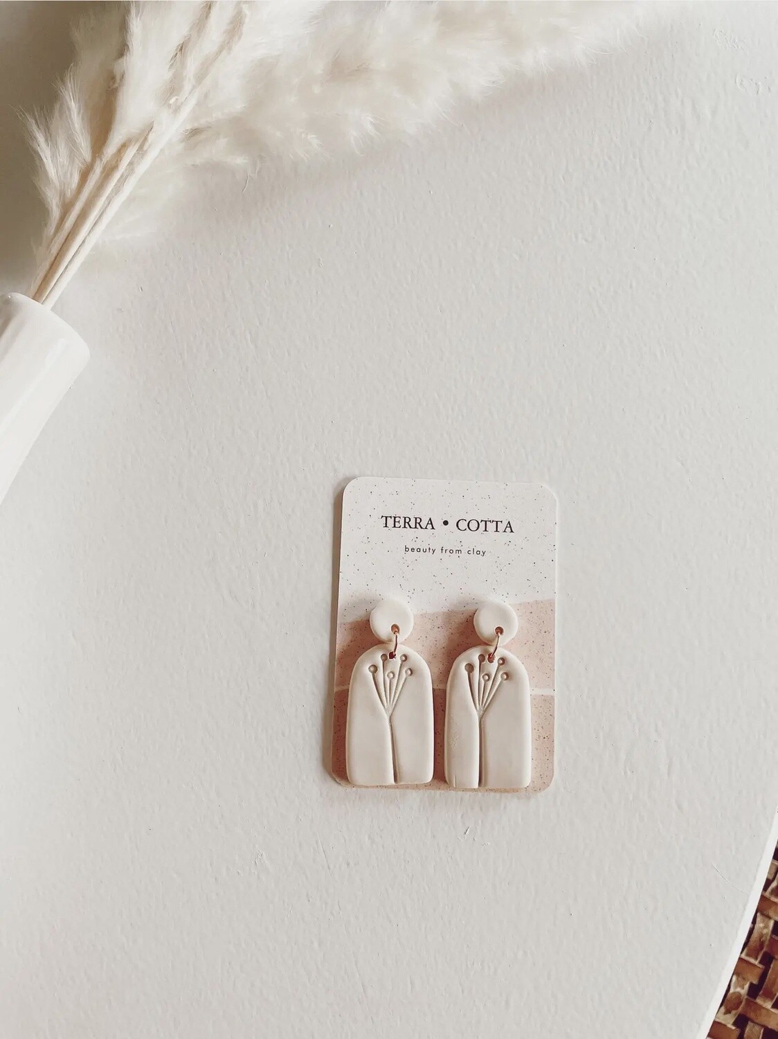 Yarrow Pressed Floral Earrings