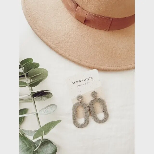 Avery Earrings In Granite