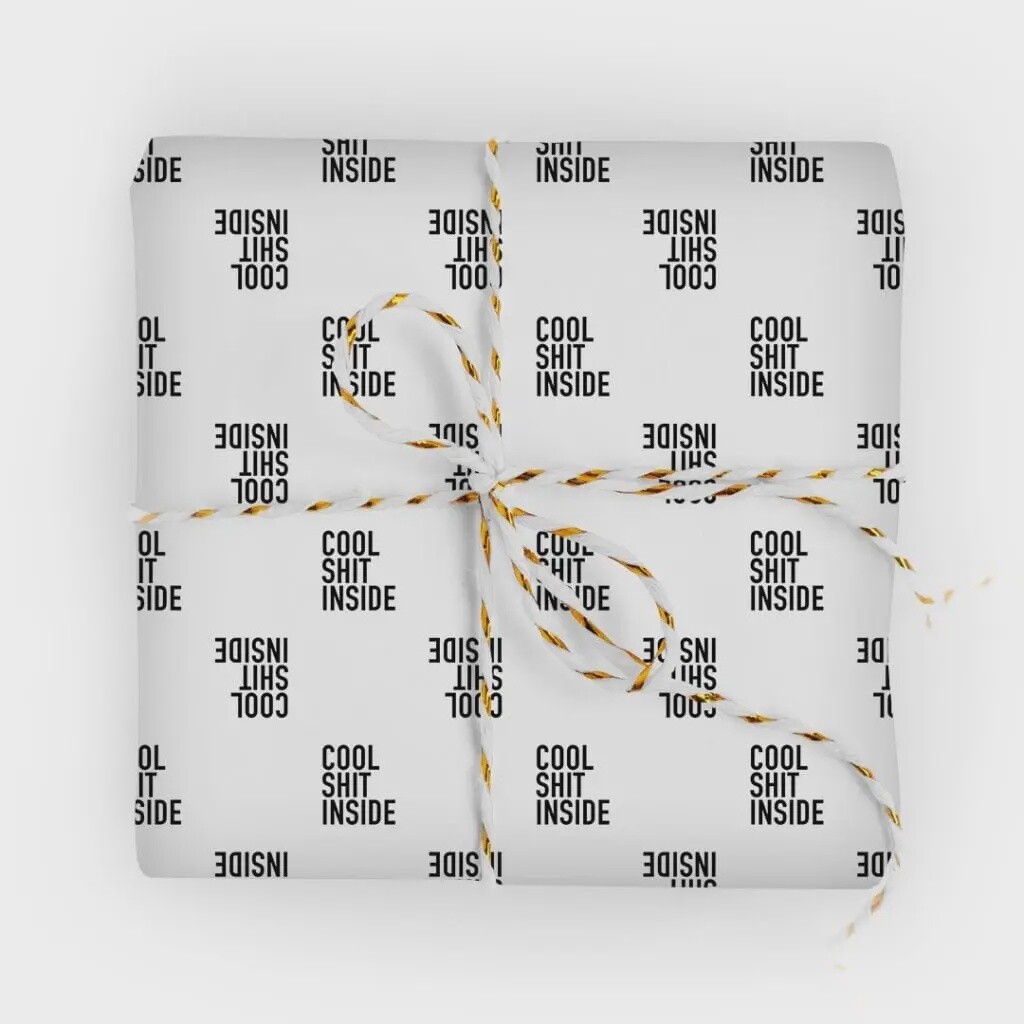 Cool Shit Inside Wrapping Paper Roll