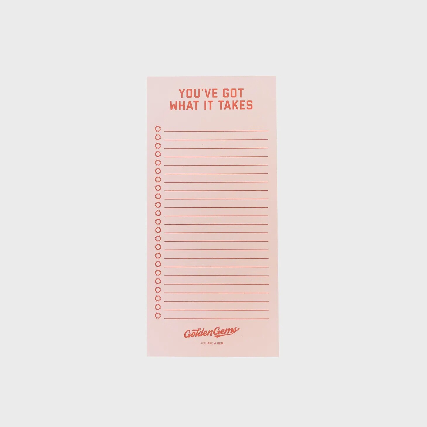 You&#39;ve Got What It Takes Notepad