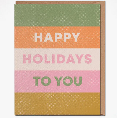 Happy Holidays To You Card