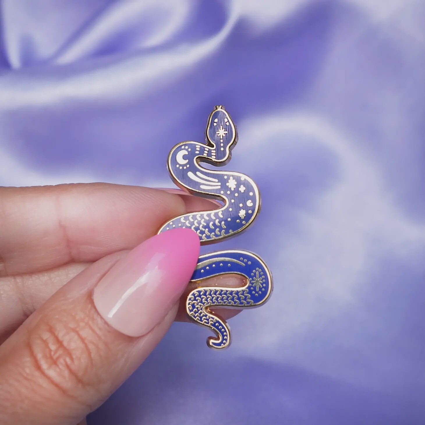 Blue Snake Pin