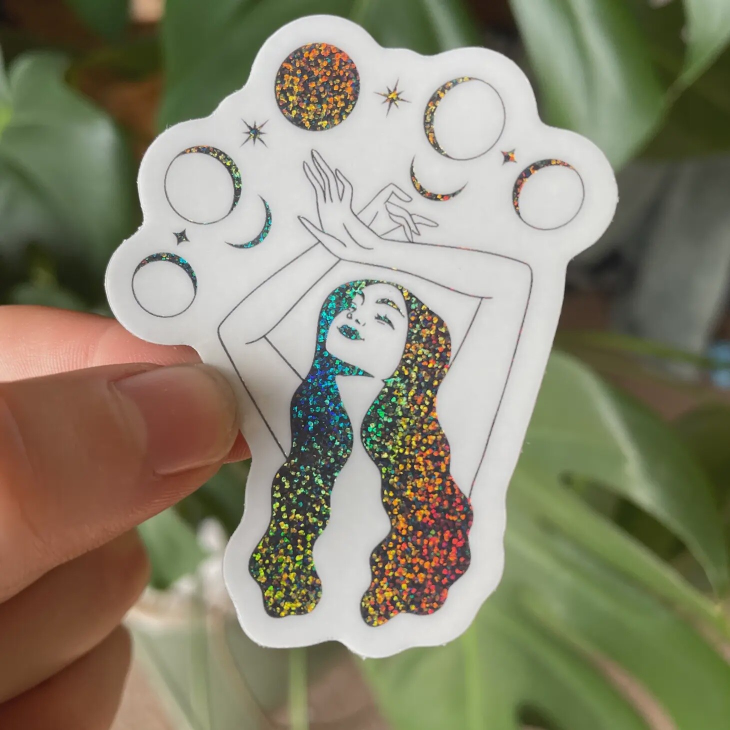 Celestial Witch Holographic Sticker