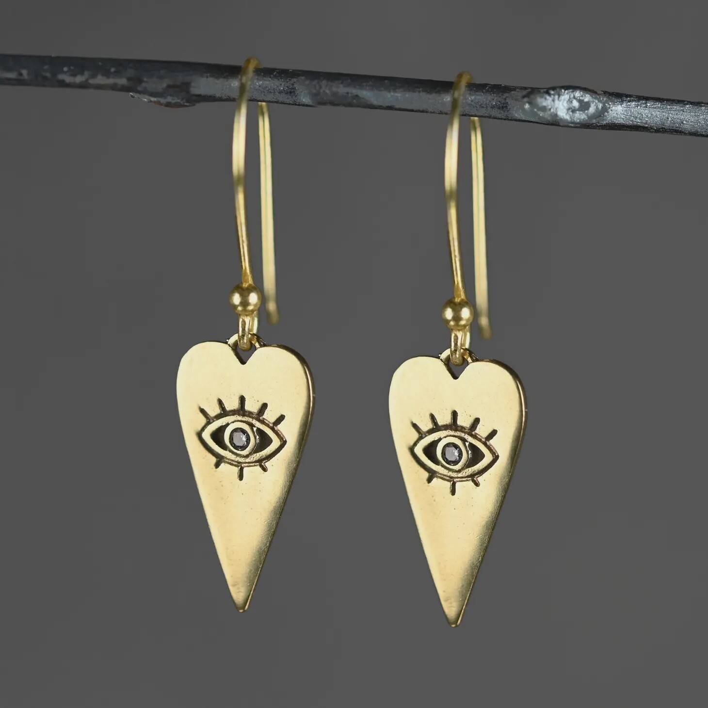 Heart Eye of Protection Earrings