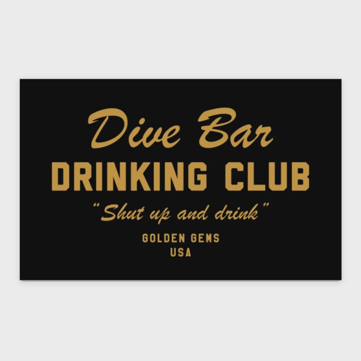 Dive Bar Drinking Club Sticker