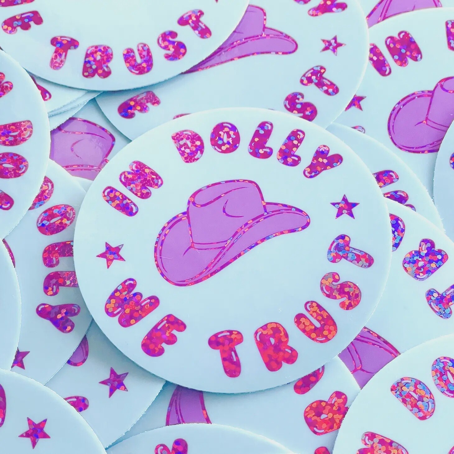 In Dolly We Trust Sticker