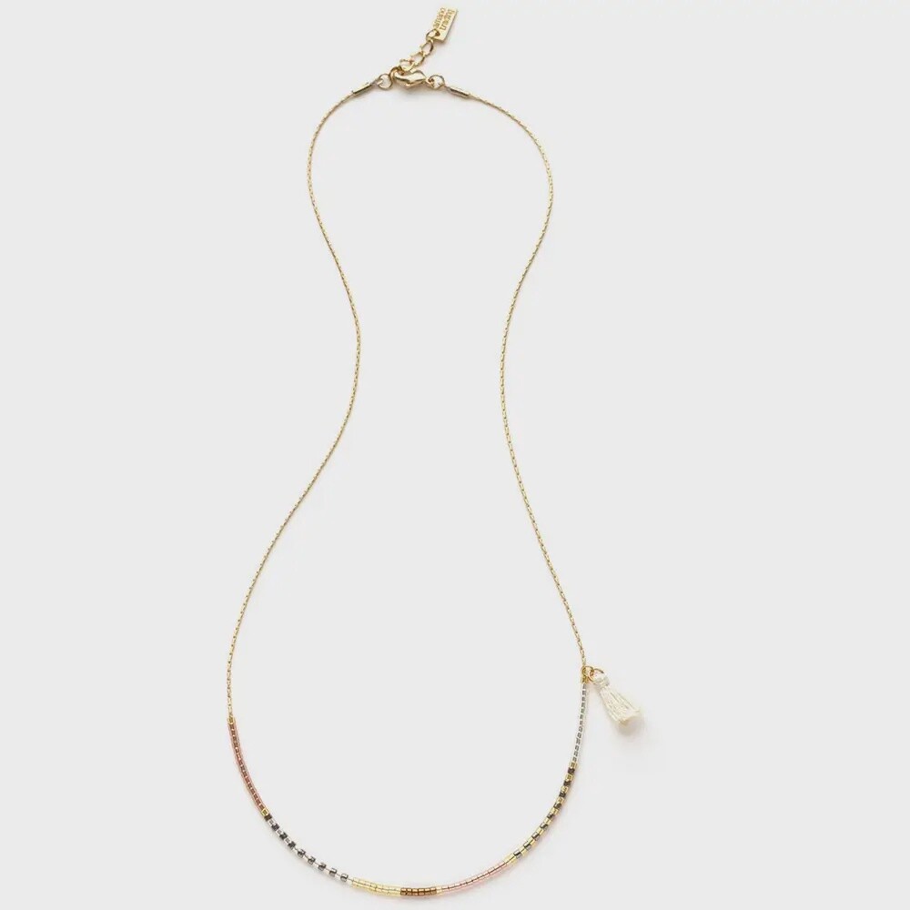 Champagne- Japanese Seed Bead Necklaces