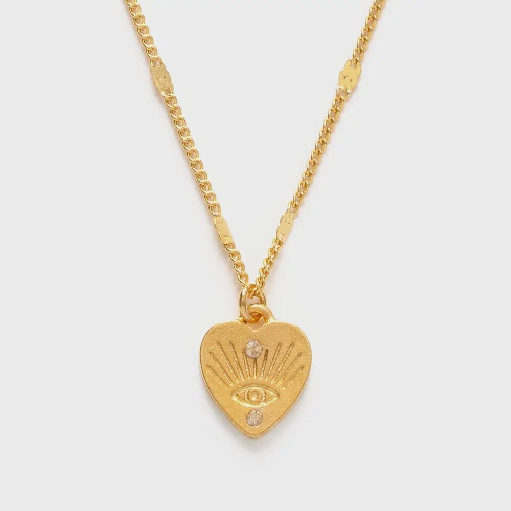 Heart with Eye Necklace